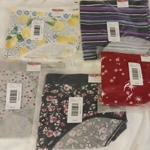 Cacique Patterned High Leg Brief Bundle(5 Pairs) Size 18-20